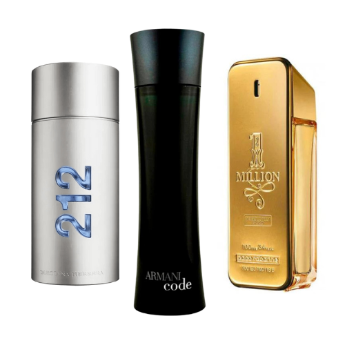 Pachetto promozionale 3 212 Men NYC, Paco Rabanne One Million, Armani Code Homme 100ml
