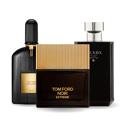 Pacchetto promozionale di 3 profumi  BLACK ORCHID, NOIR EXTREME e PRADA INTENSE 100ml.