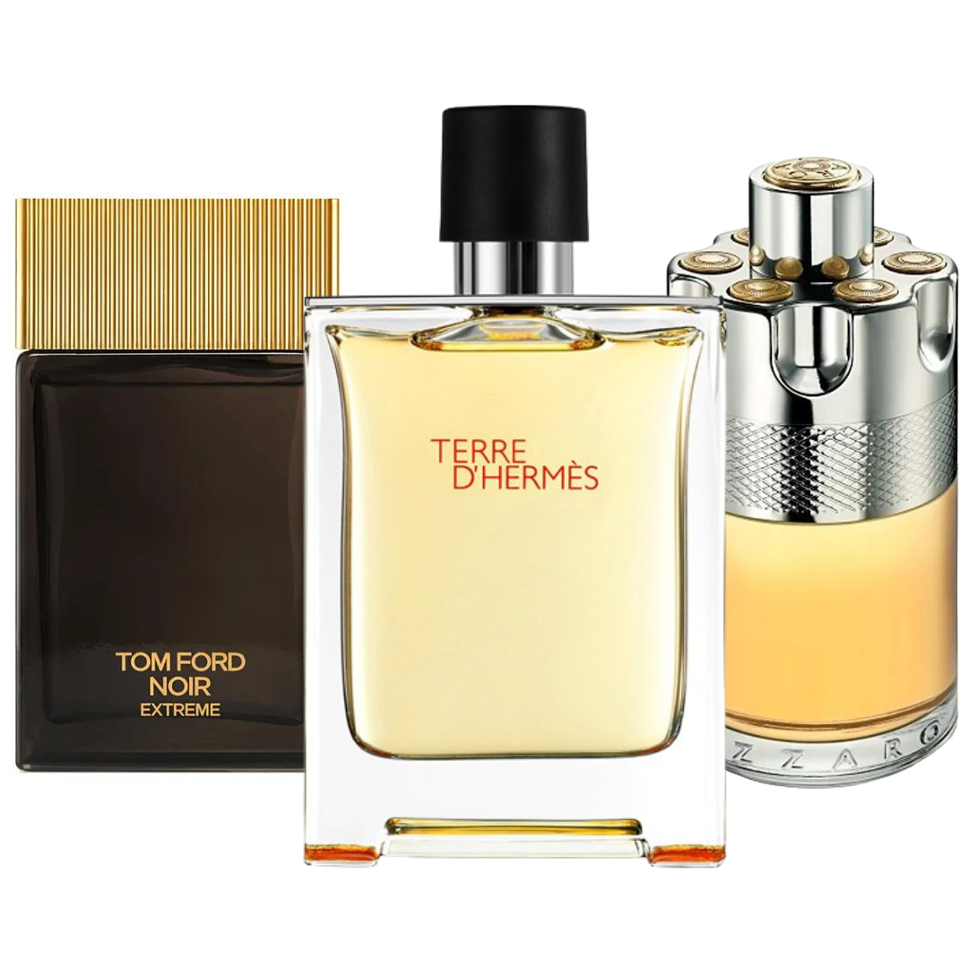 Pachetto promozionale 3 Terre d'Hermès, Azzaro Wanted, Tom Ford Noir Extreme 100ml